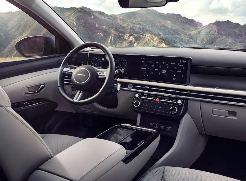 The 2026 Hyundai Tucson is a compact SUV available in gas, hybrid, and PHEV powertrains with up to 231 combined horsepower.