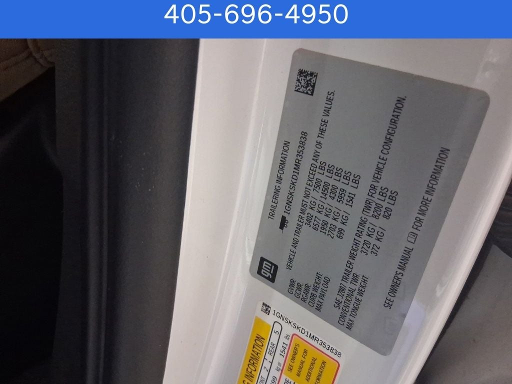 2021 Chevrolet Tahoe Premier Premium Package and Power Steps