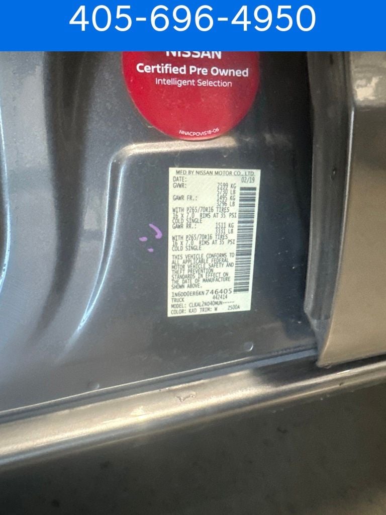 2019 Nissan Frontier SV