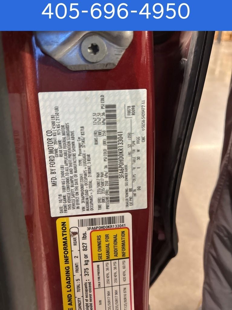 2019 Ford Fusion SE