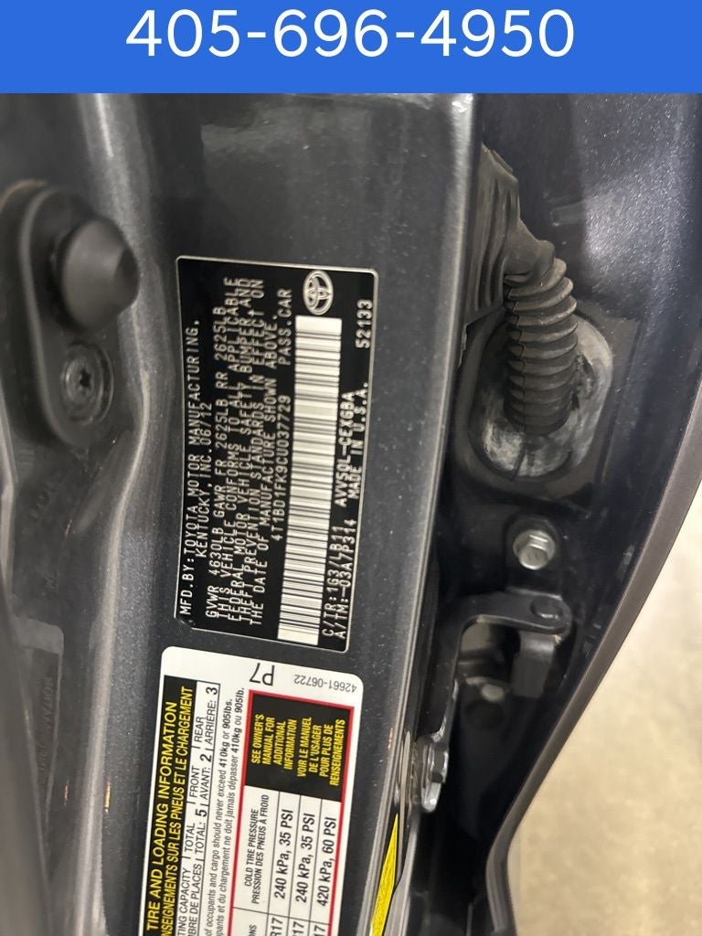 2012 Toyota Camry Hybrid XLE