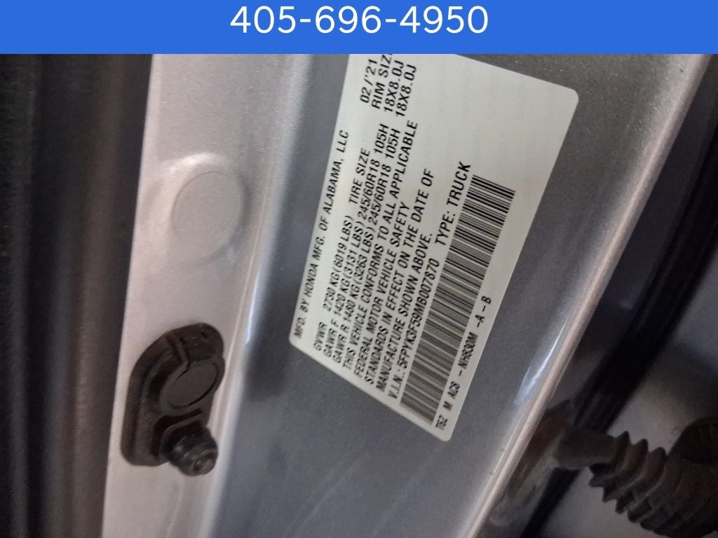 2021 Honda Ridgeline RTL