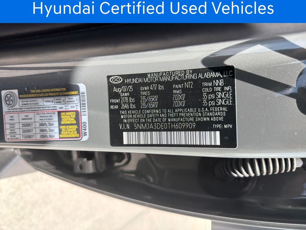 2026 Hyundai TUCSON SE CERTIFIED
