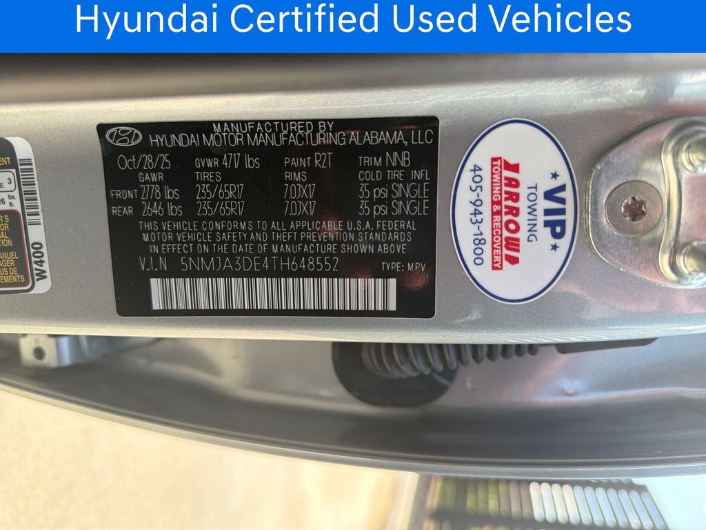 2026 Hyundai TUCSON SE CERTIFIED