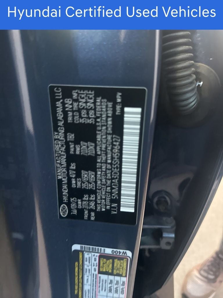 2025 Hyundai TUCSON SE CERTIFIED