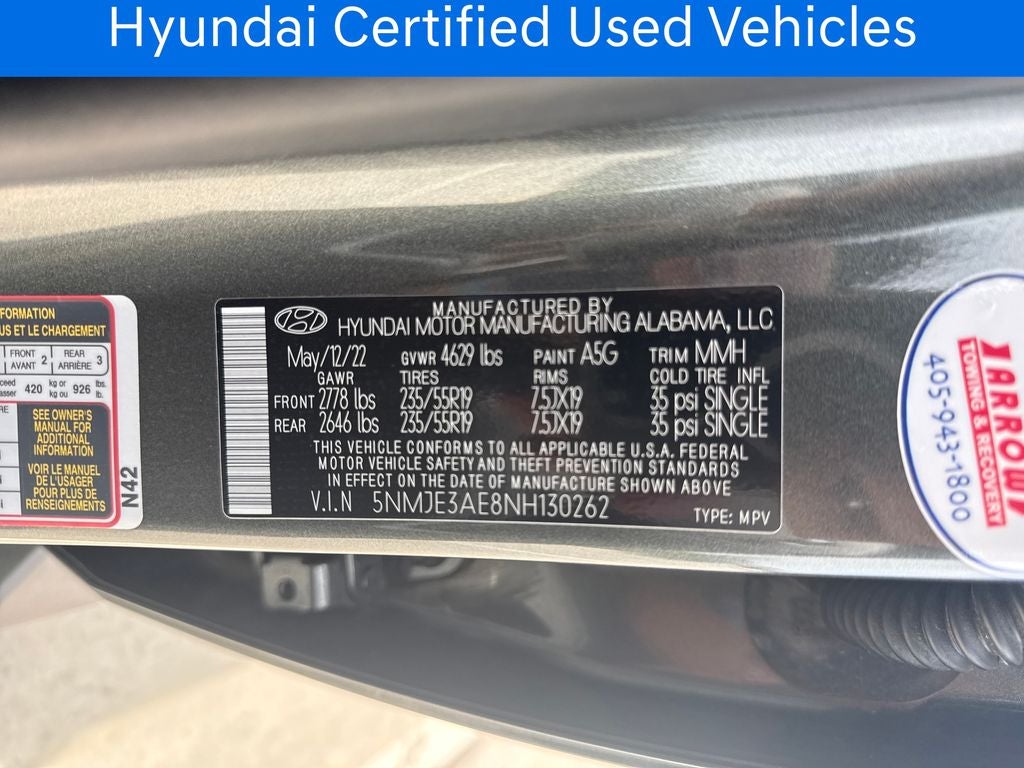 2022 Hyundai TUCSON Limited CERTIFIED