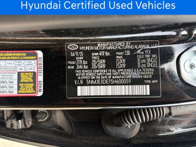 2025 Hyundai TUCSON Limited CERTIFIED