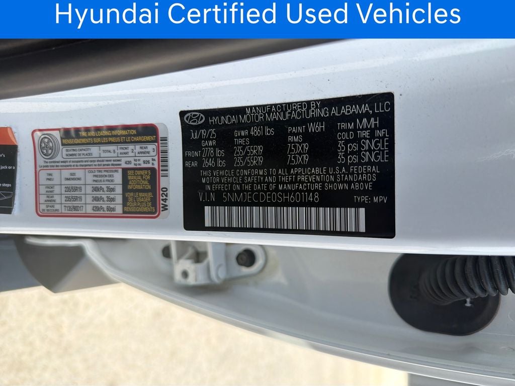 2025 Hyundai TUCSON Limited CERTIFIED