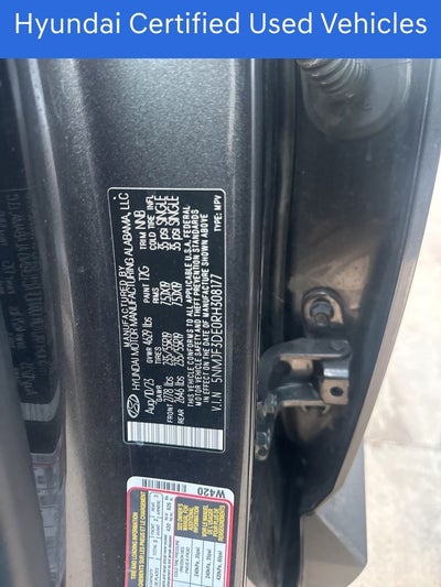 2024 Hyundai TUCSON SEL CERTIFIED