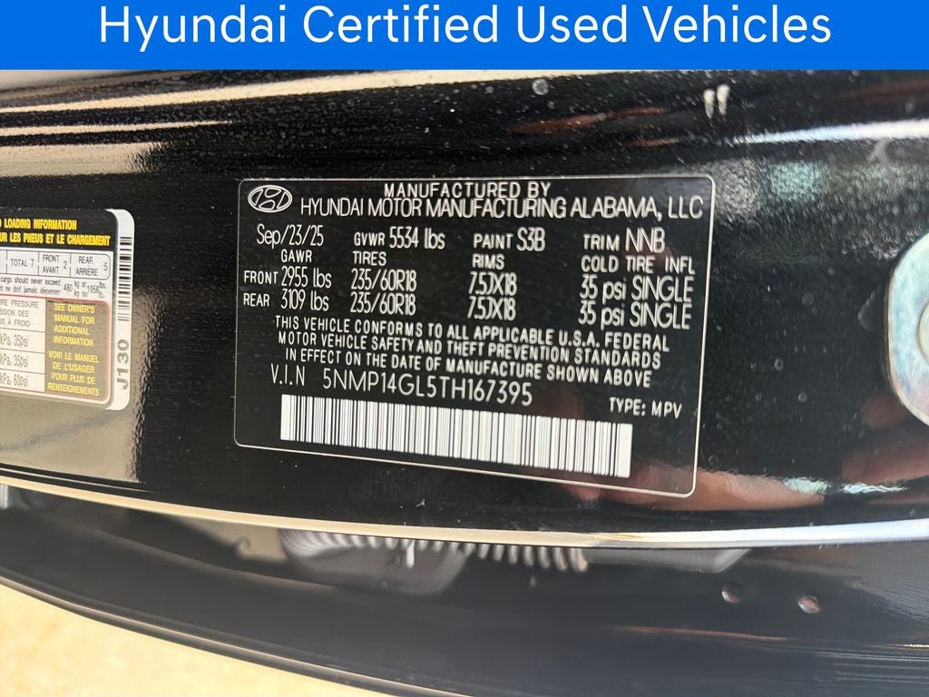 2026 Hyundai SANTA FE SE CERTIFIED