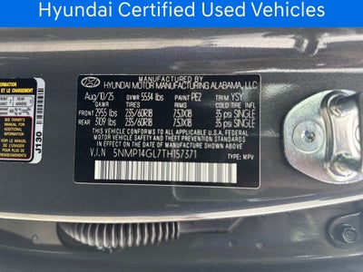 2026 Hyundai SANTA FE SE CERTIFIED