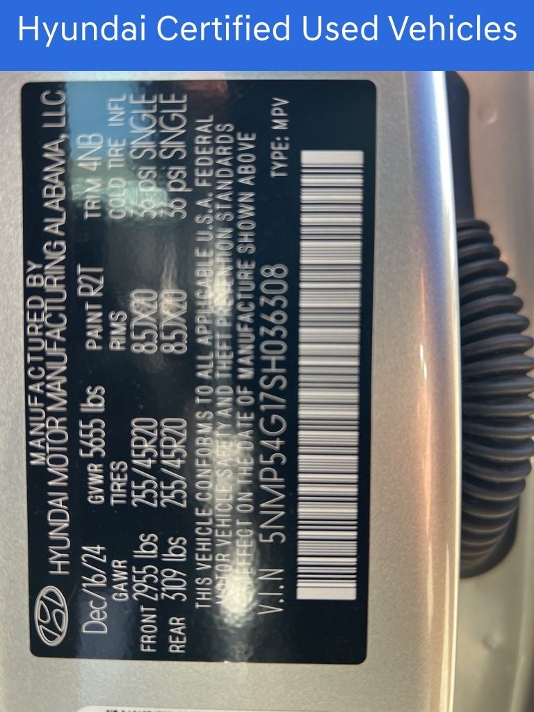 2025 Hyundai SANTA FE HYBRID Calligraphy CERTIFIED