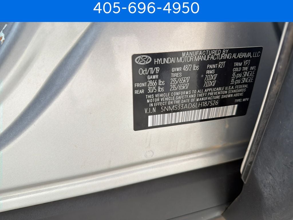 2020 Hyundai SANTA FE SEL