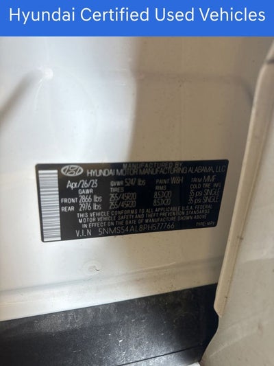 2023 Hyundai SANTA FE Calligraphy CERTIFIED