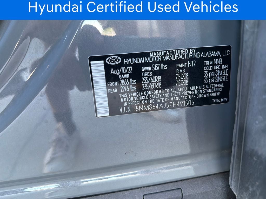 2023 Hyundai SANTA FE XRT CERTIFIED
