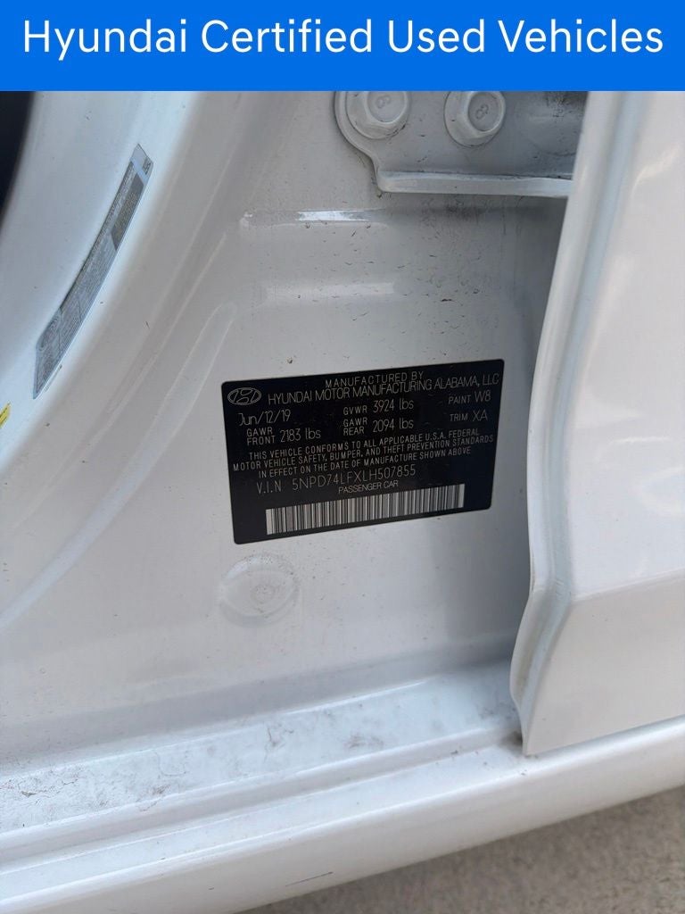 2020 Hyundai ELANTRA SE CERTIFIED