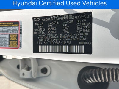 2025 Hyundai SANTA CRUZ Limited CERTIFIED