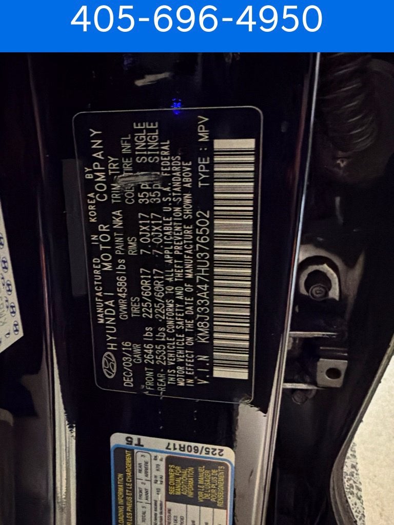 2017 Hyundai TUCSON SE Plus