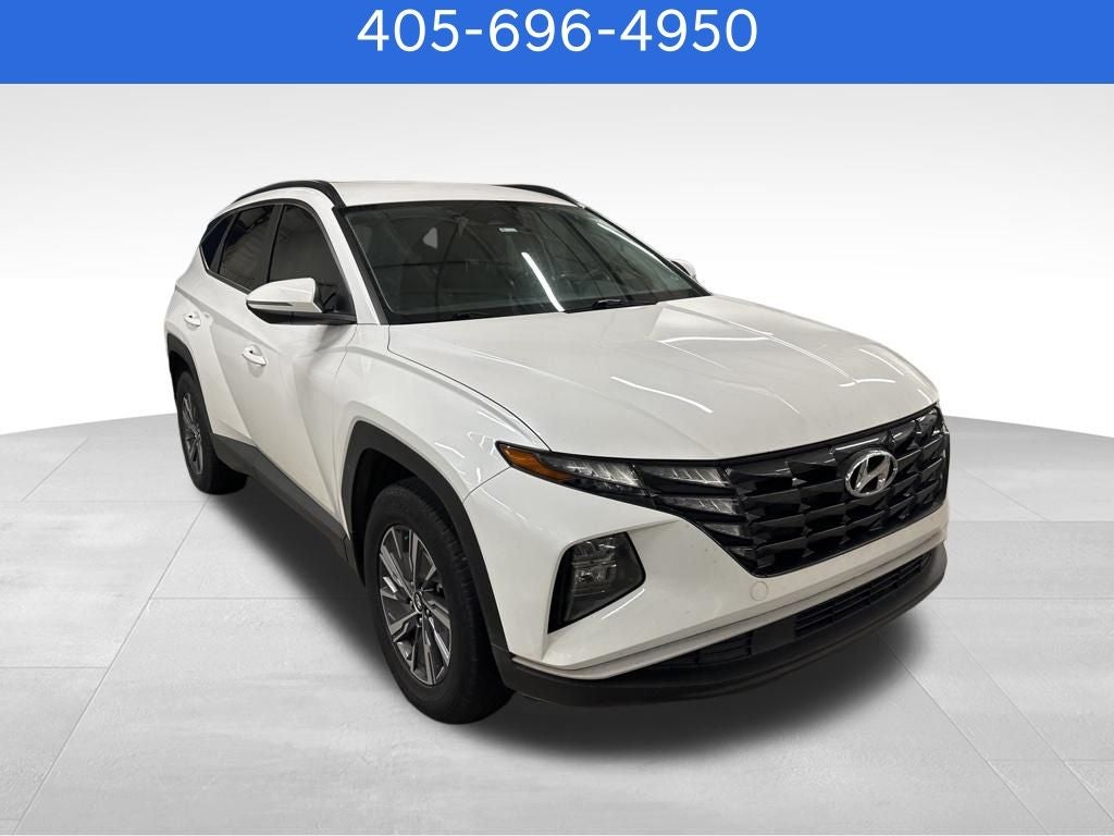 Used 2022 Hyundai Tucson Blue with VIN KM8JBCA17NU032561 for sale in Edmond, OK