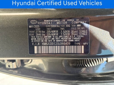2025 Hyundai TUCSON HYBRID SEL Convenience CERTIFIED