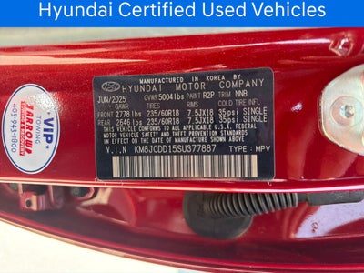 2025 Hyundai TUCSON HYBRID SEL Convenience CERTIFIED