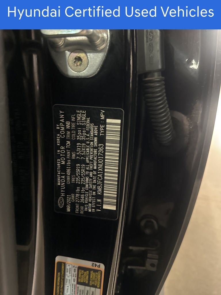 2022 Hyundai TUCSON HYBRID SEL Convenience CERTIFIED