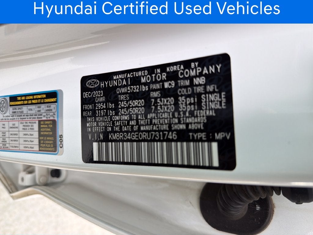 2024 Hyundai PALISADE XRT CERTIFIED