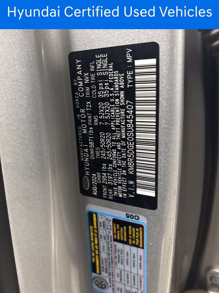 2025 Hyundai PALISADE Limited CERTIFIED
