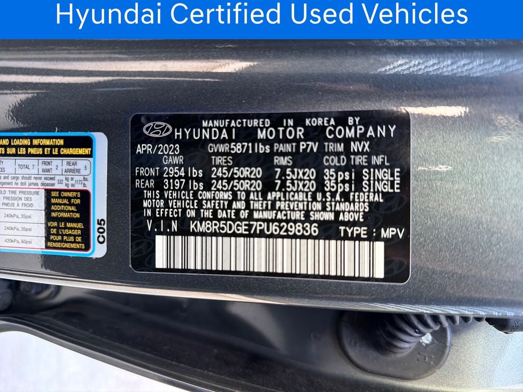 2023 Hyundai PALISADE Limited CERTIFIED