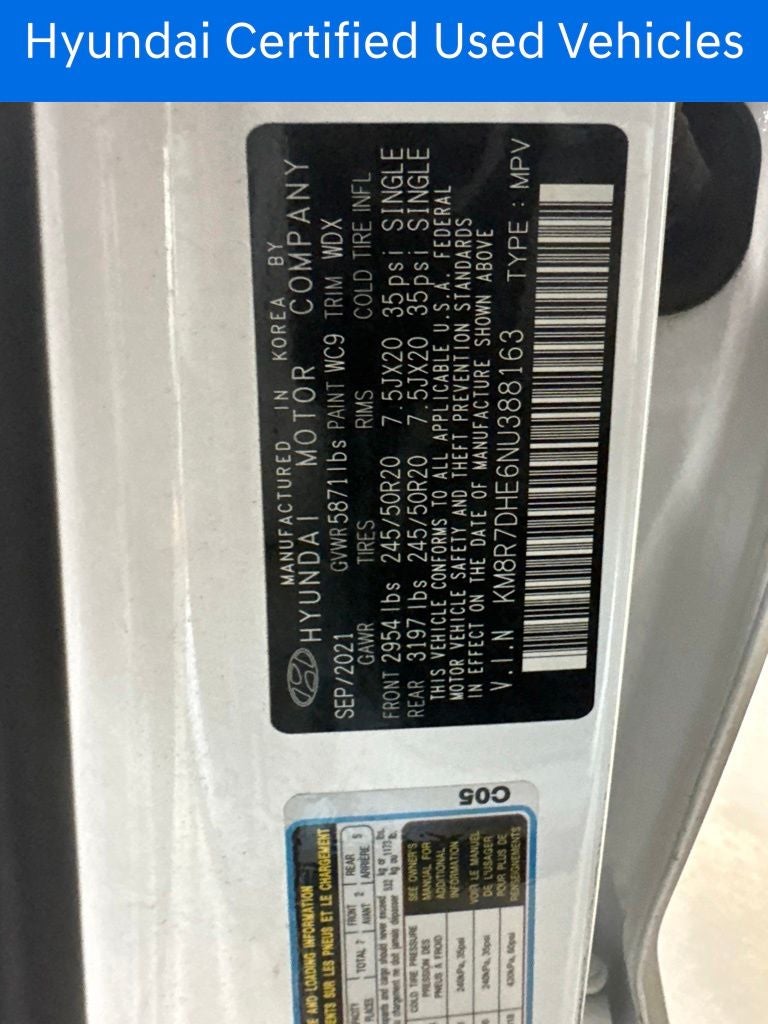 2022 Hyundai PALISADE Calligraphy CERTIFIED