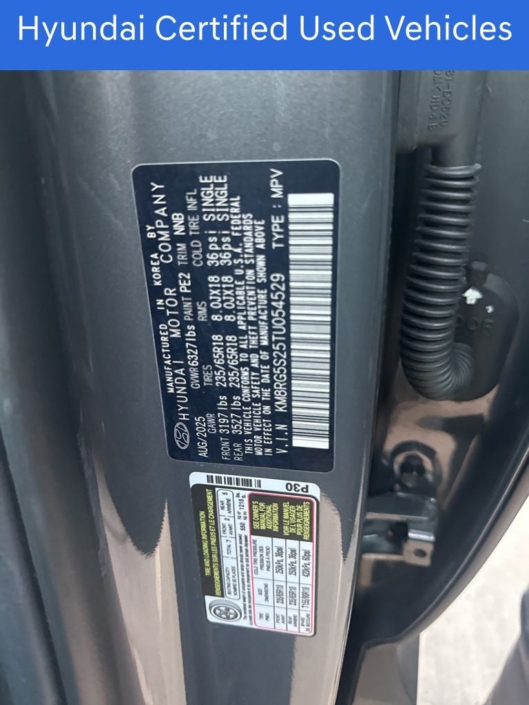 2026 Hyundai PALISADE SEL Convenience CERTIFIED