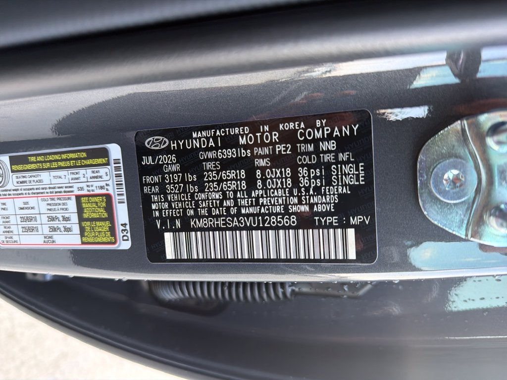 2027 Hyundai PALISADE HYBRID SEL Premium 7P
