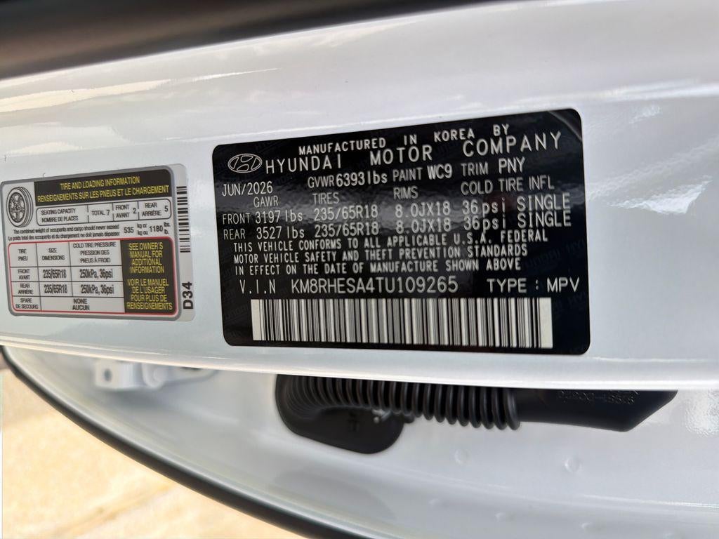 2026 Hyundai PALISADE HYBRID SEL Premium 7P