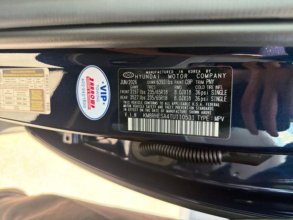 2026 Hyundai PALISADE HYBRID SEL Premium 7P