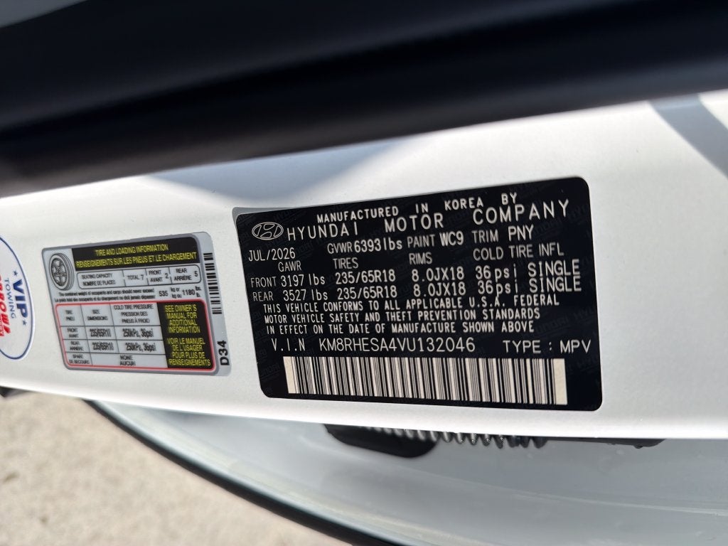 2027 Hyundai PALISADE HYBRID SEL Premium 7P