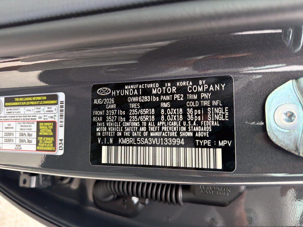 2027 Hyundai PALISADE HYBRID Blue SEL 7P