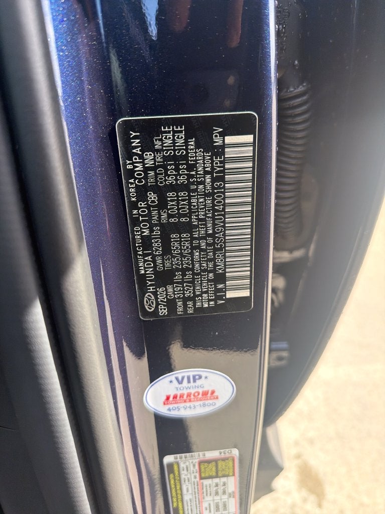 2027 Hyundai PALISADE HYBRID Blue SEL 7 Passenger