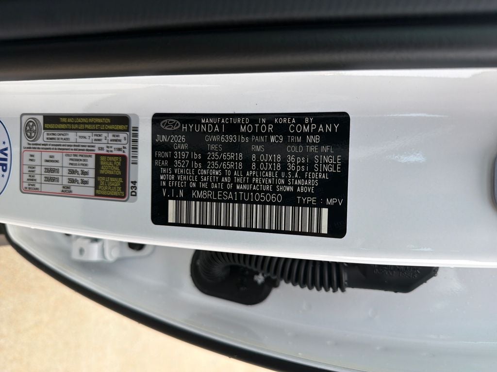 2026 Hyundai PALISADE HYBRID SEL 7P