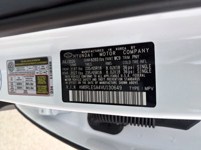 2027 Hyundai PALISADE HYBRID SEL 7P
