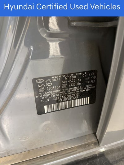 2024 Hyundai SONATA HYBRID SEL CERTIFIED