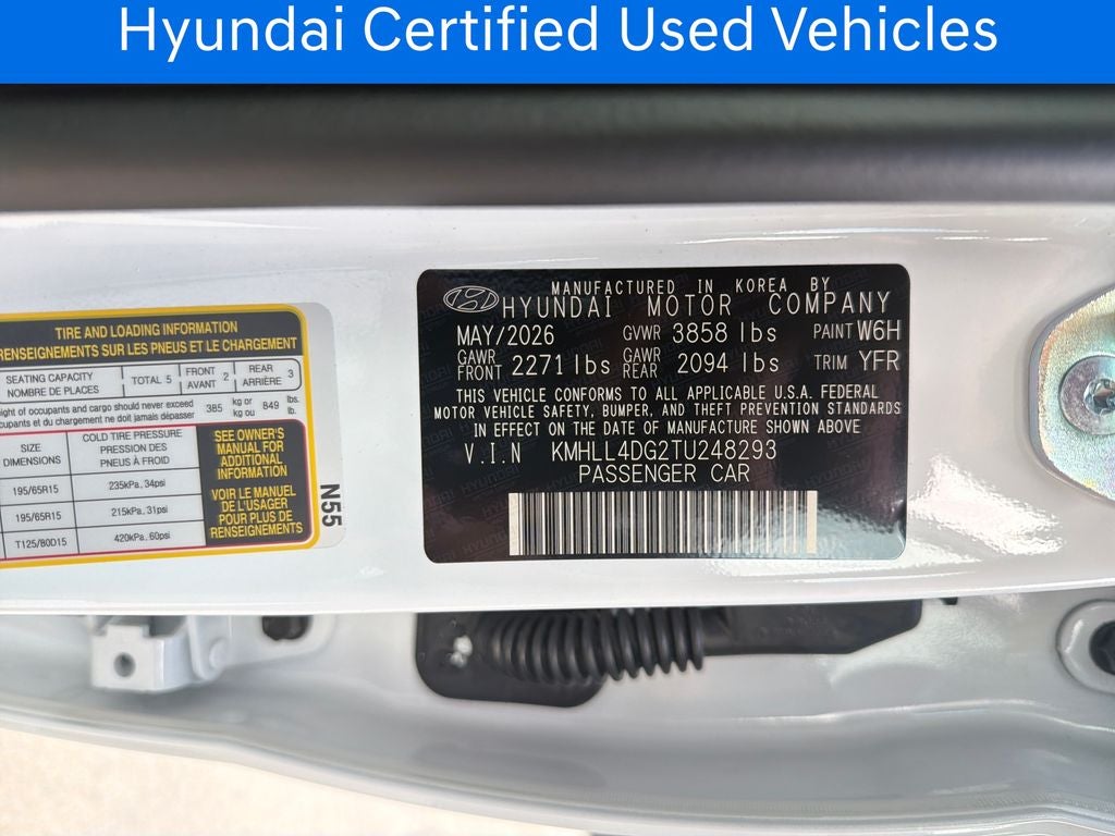 2026 Hyundai ELANTRA SE CERTIFIED