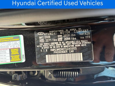 2026 Hyundai ELANTRA SEL Sport CERTIFIED