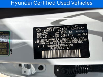 2026 Hyundai ELANTRA SEL Sport CERTIFIED