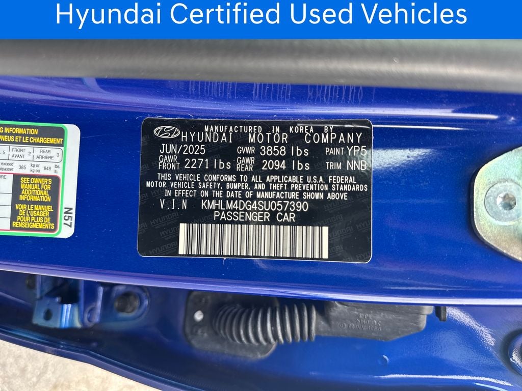 2025 Hyundai ELANTRA SEL Sport CERTIFIED