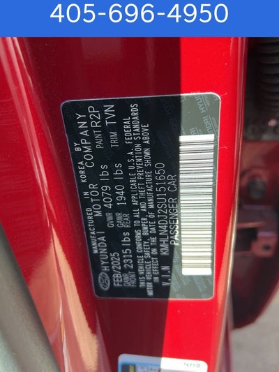 2025 Hyundai ELANTRA HYBRID Limited