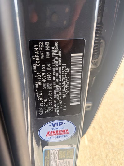 2026 Hyundai ELANTRA HYBRID Limited