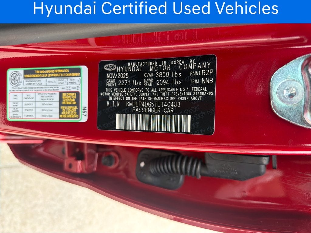2026 Hyundai ELANTRA Limited CERTIFIED