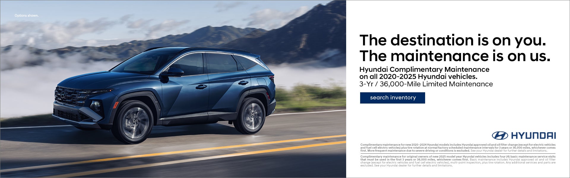 Hyundai Complimentary Maintenance on all 2020-2025 Hyundai Vehicles